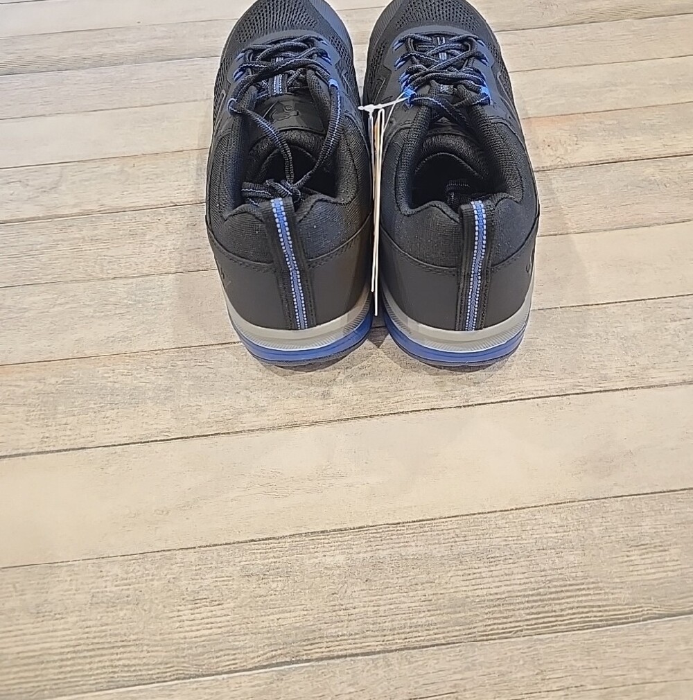 Herman Survivors Men's Cassle Black Composite Toe Work Shoes Blue Accents Sz 11 - Picture 3 of 8